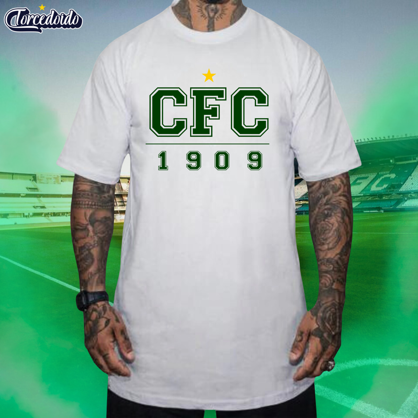 Nome do produto: Camiseta Antigo CFC - Coritiba