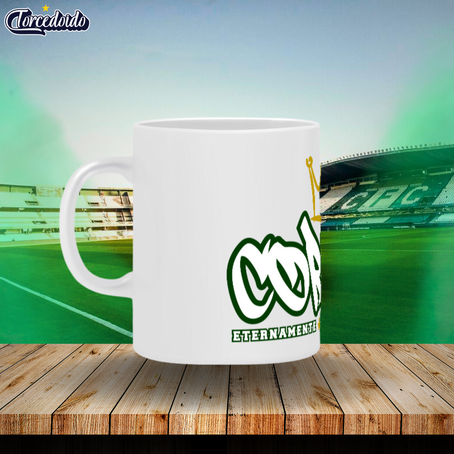 Nome do produto: Caneca Cerâmica Graffiti - Coritiba