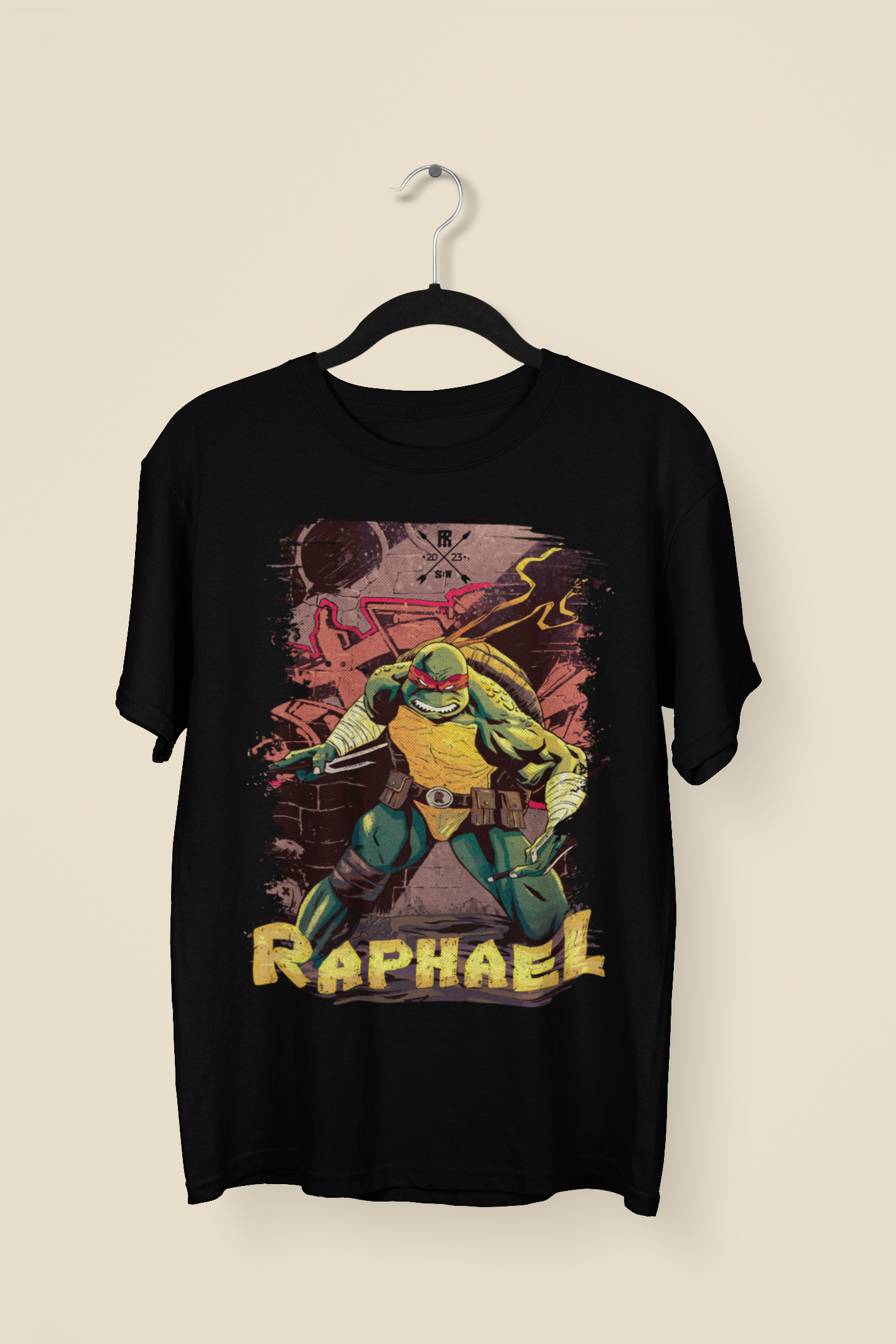 Nome do produto: Raphael Tartarugas Ninja - T-Shirt Prime