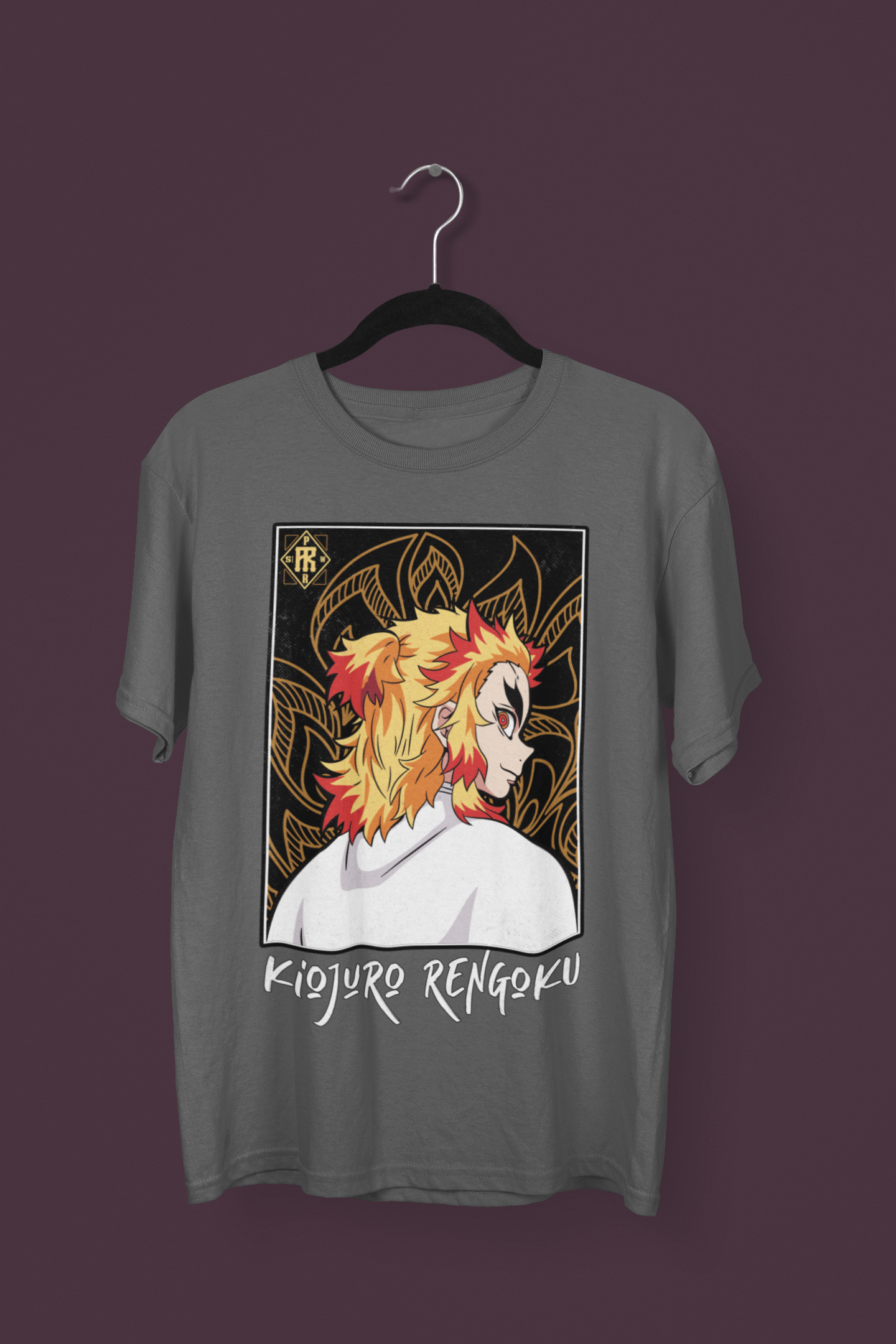 Nome do produto: Demon Slayer - Kiojuro Rengoku - T-Shirt Estonada