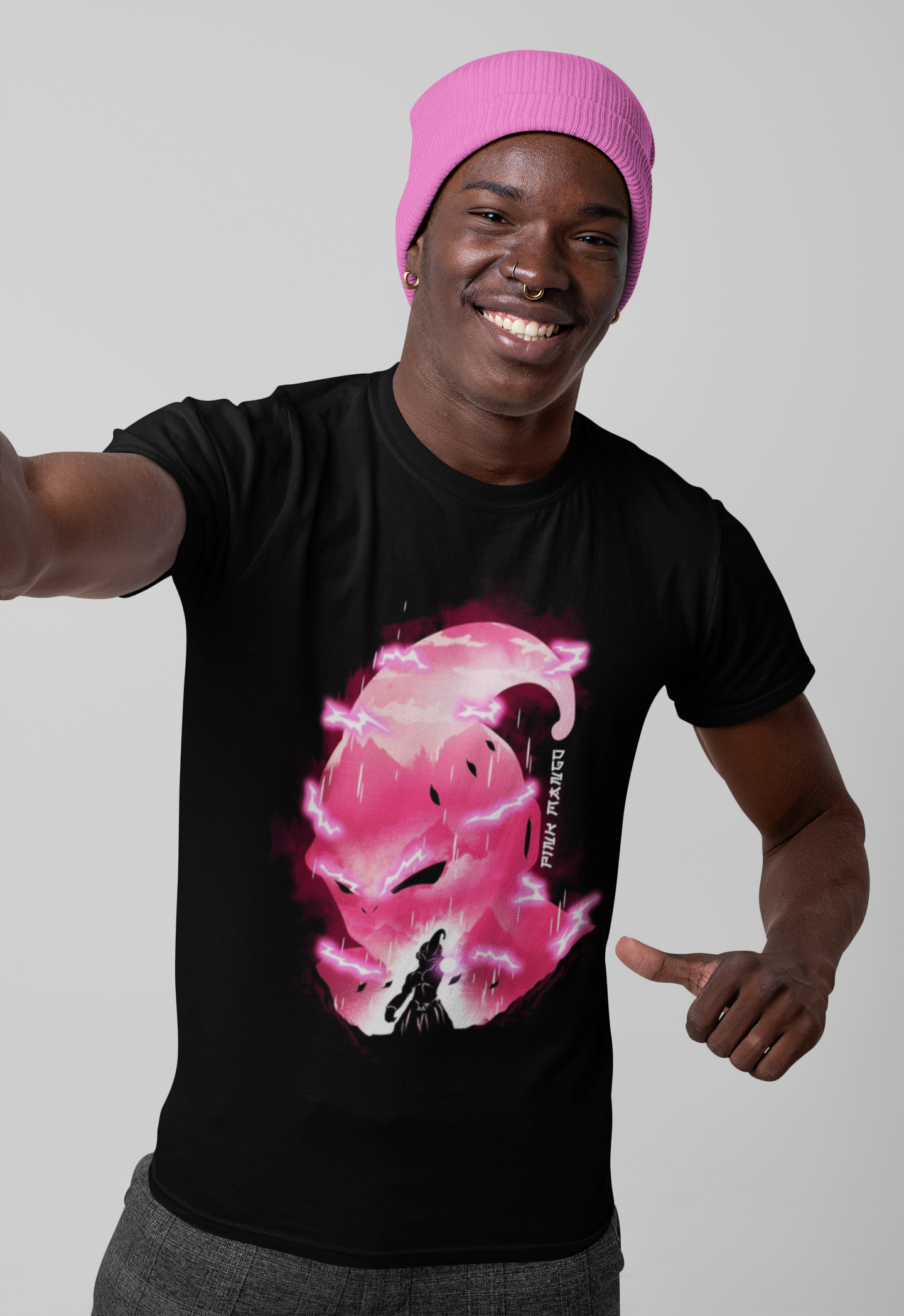 Nome do produto: CAMISETA MAJIN BOO PRETA