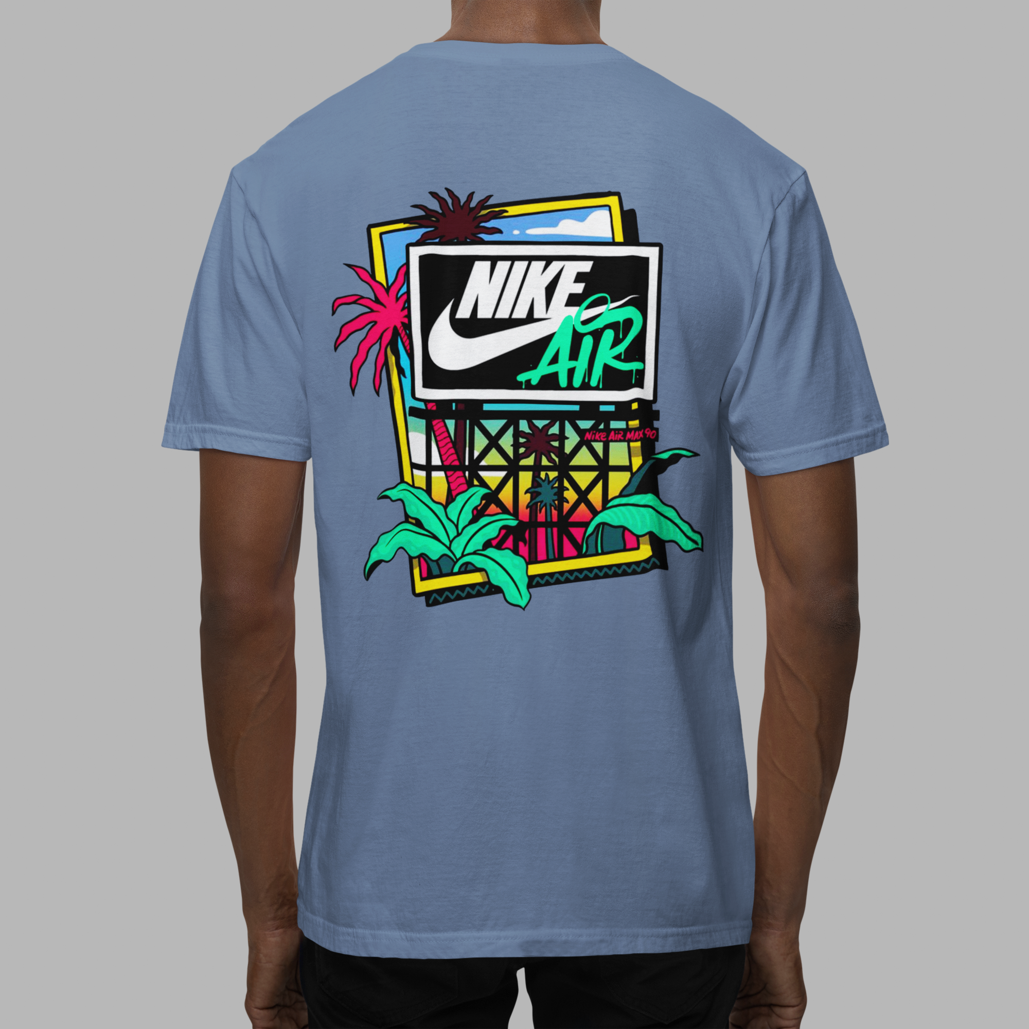 Nome do produto: CAMISETA NIKE AIR BEACH ESTONADA
