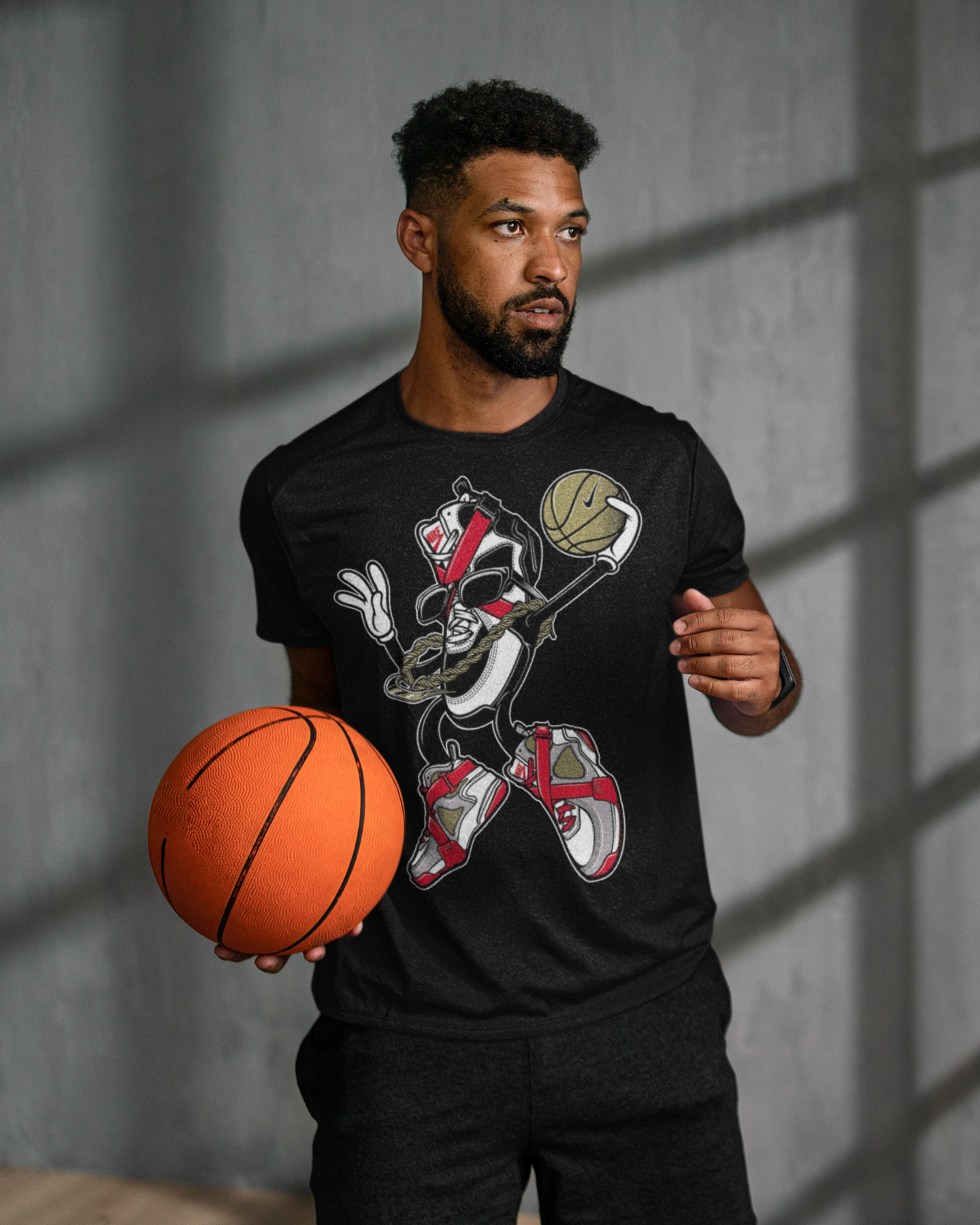 Nome do produto: CAMISETA NIKE BASKET AIR JORDAN