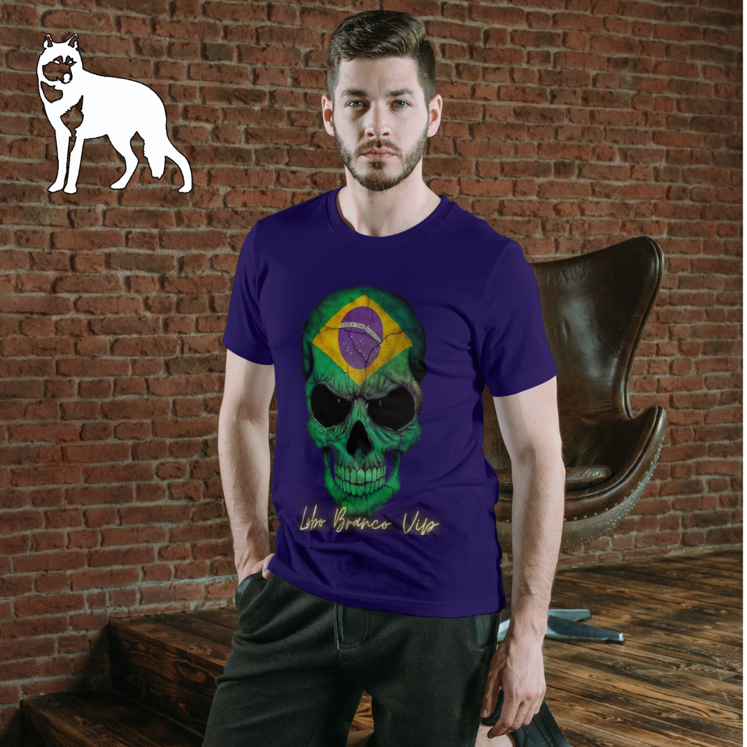 Nome do produto: Lobo Branco 2024 Faca na Caveira masculina