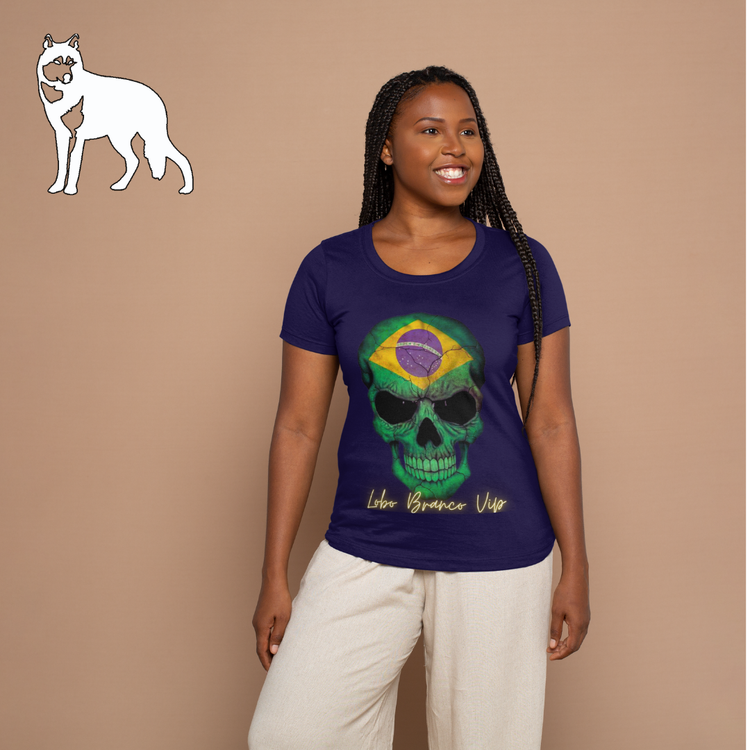 Nome do produto: Lobo Branco 2024 Faca na Caveira feminina