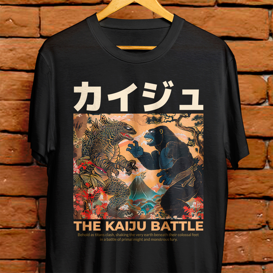 Nome do produto: Camiseta Unissex - The kaiju battle