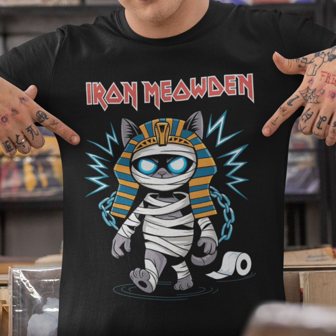 Nome do produto: Camiseta Unissex - Iron Meowden