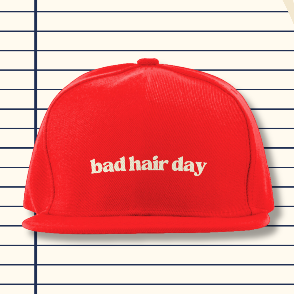 Nome do produto: Boné Quality Vermelho Bad Hair Day