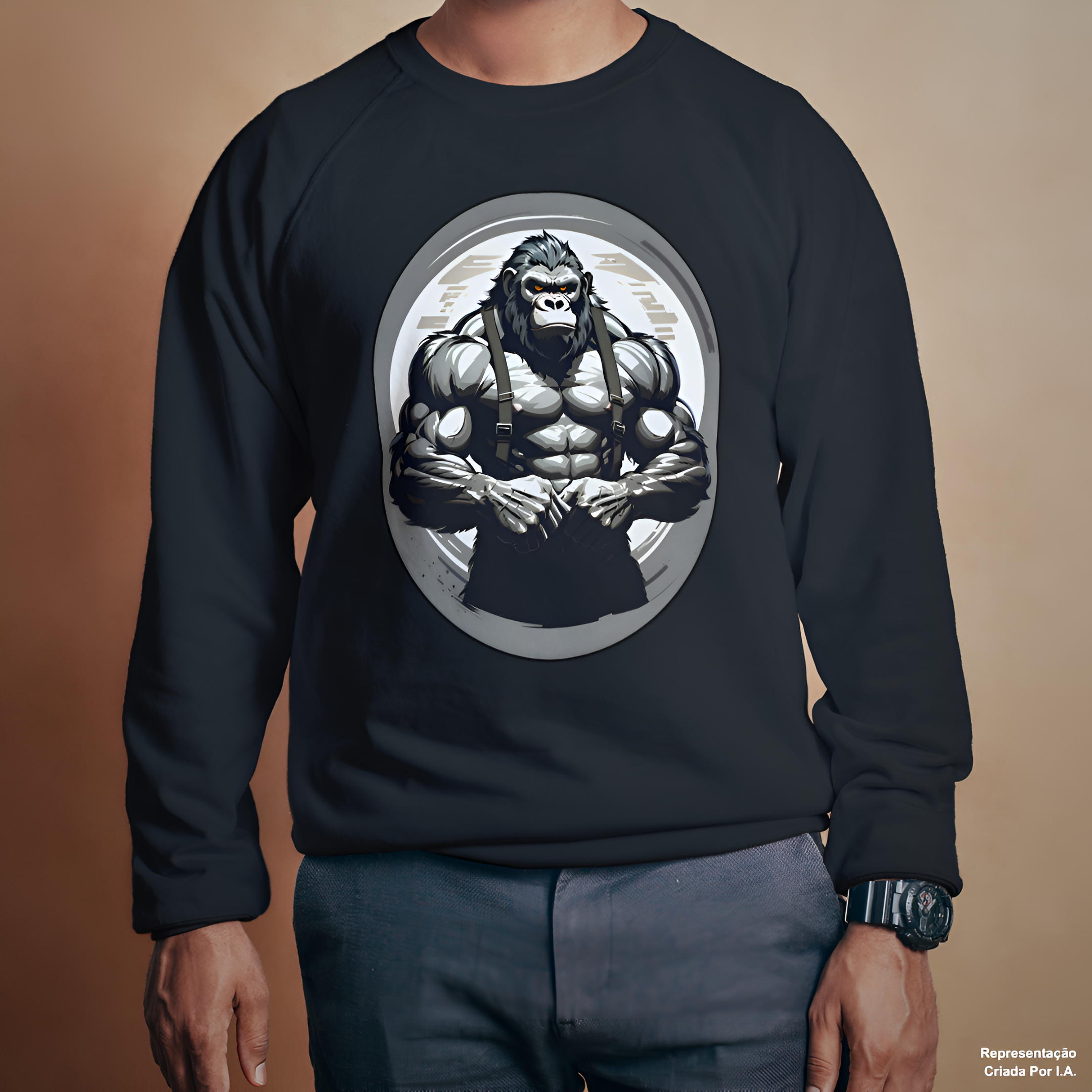 Nome do produto: Gorila Estilo The Rock - Moletom