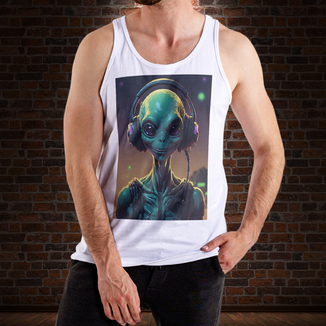 Nome do produto: Happy Alien - Camiseta Regata
