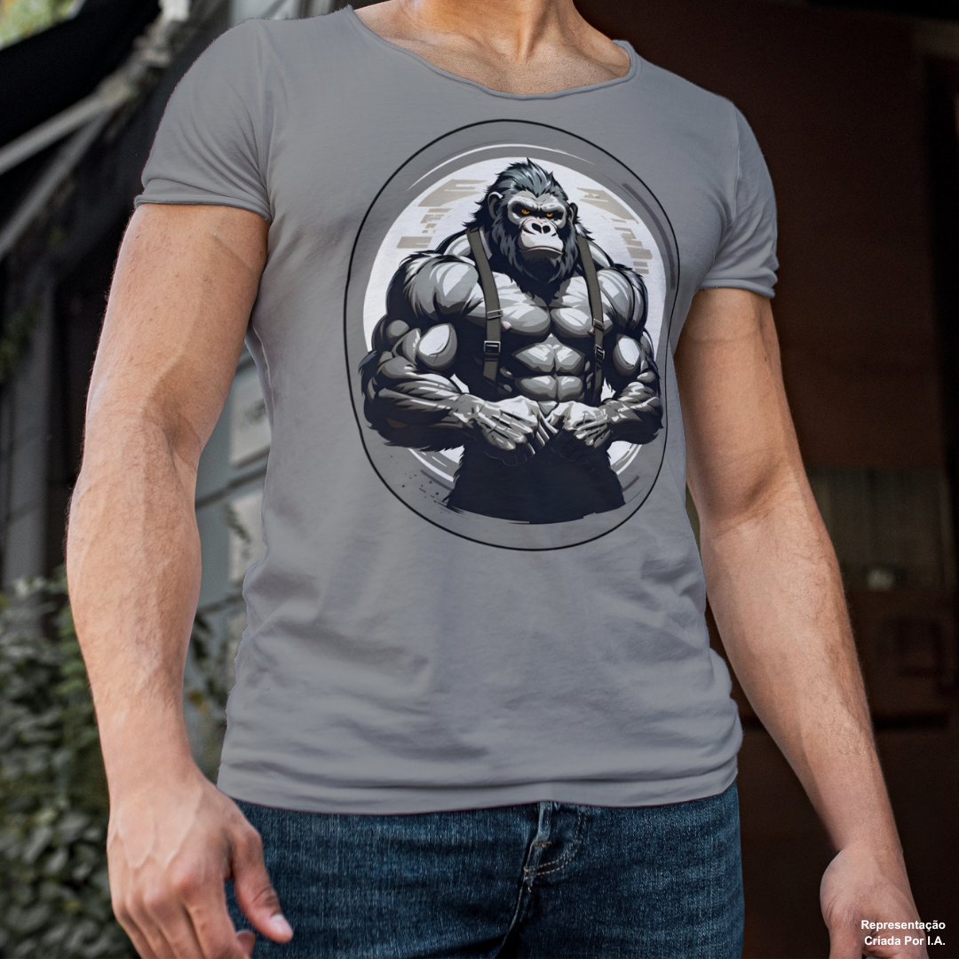 Nome do produto: Gorila Estilo The Rock - Camiseta