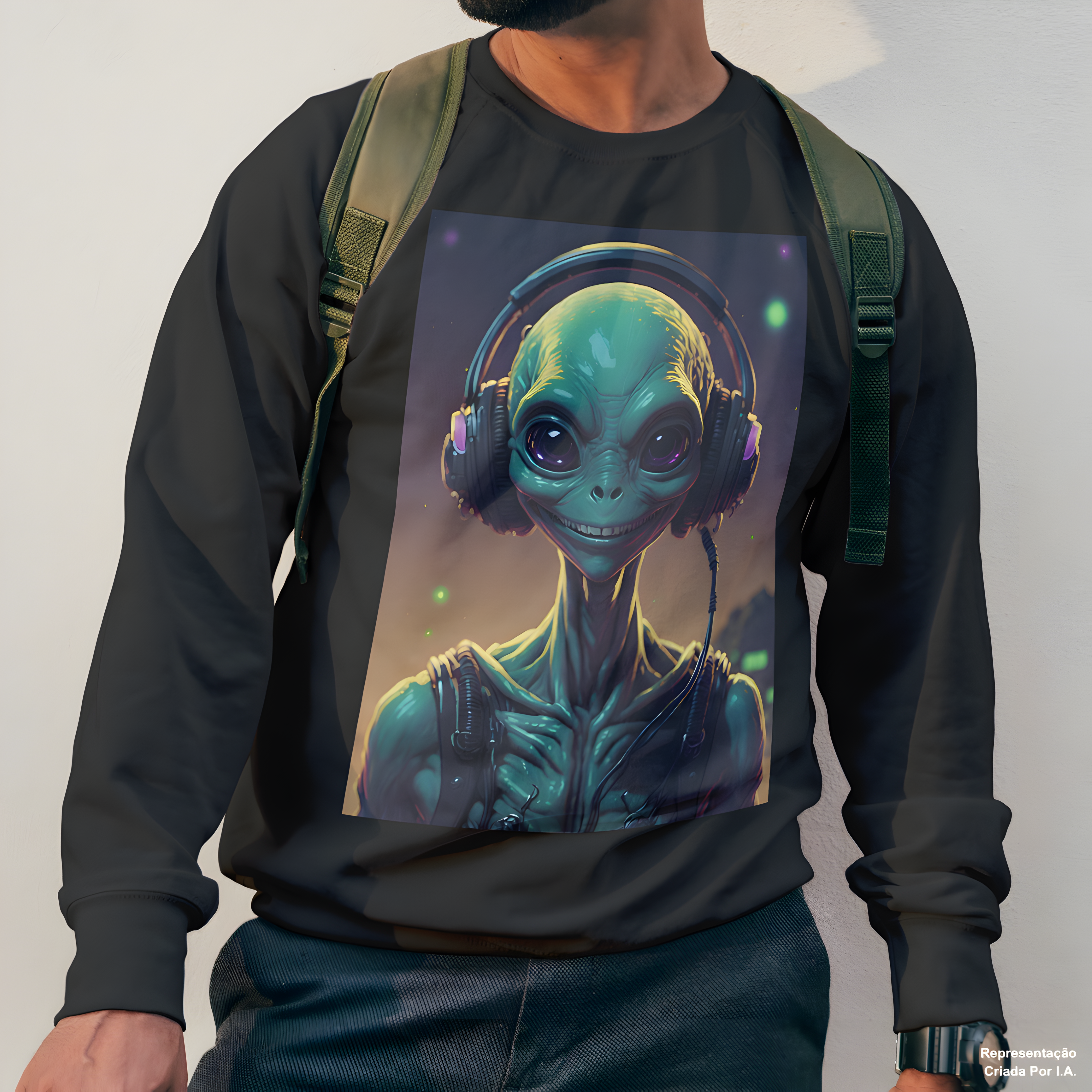 Nome do produto: Happy Alien - Moletom