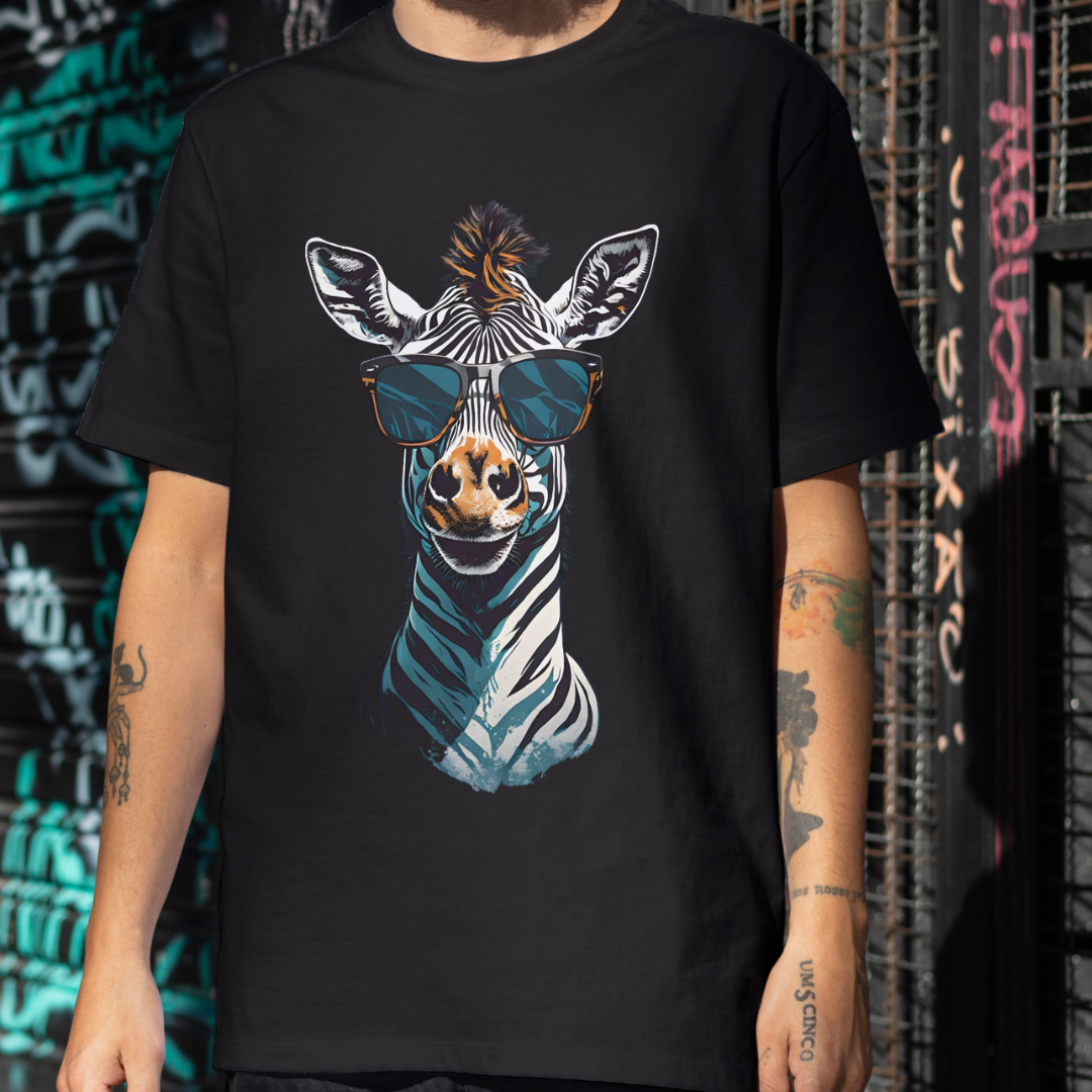 Nome do produto: Zebra De Óculos Escuro - Camiseta