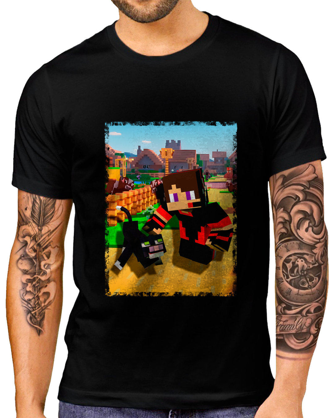 Nome do produto: T-Shirt Masculino DKBinho Gatinho