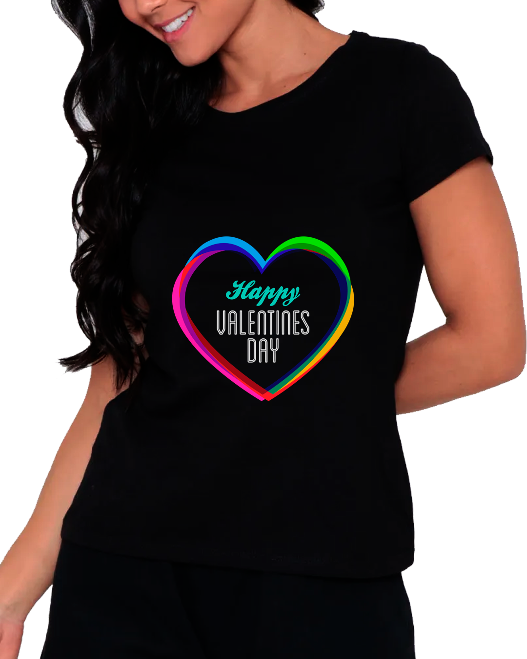 Nome do produto: Baby Long Feminina Coração Coolors