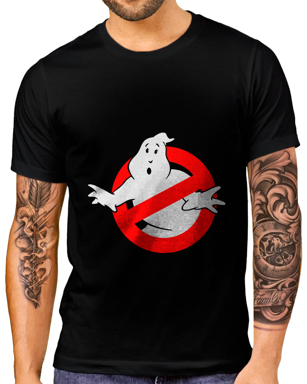 Nome do produto: T-Shirt Masculino Caça-Fantasmas