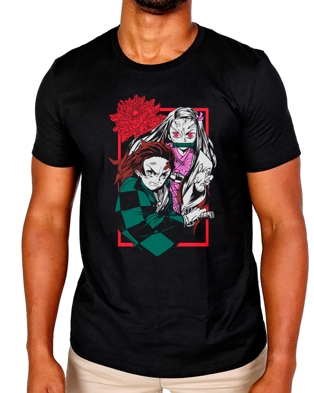 Nome do produto: T-Shirt Masculino Demon Slayer