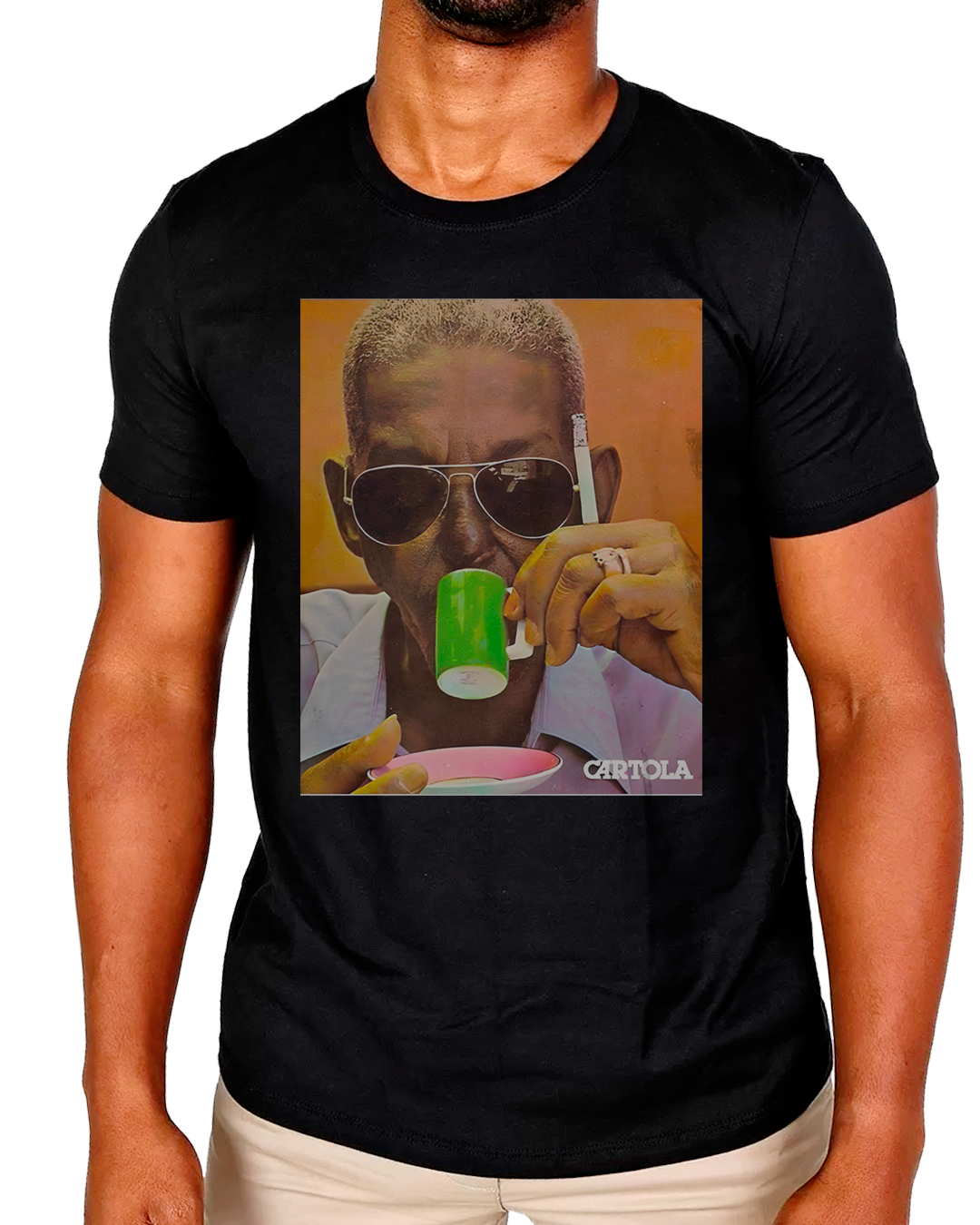 Nome do produto: T-Shirt Masculino Cartola Samba
