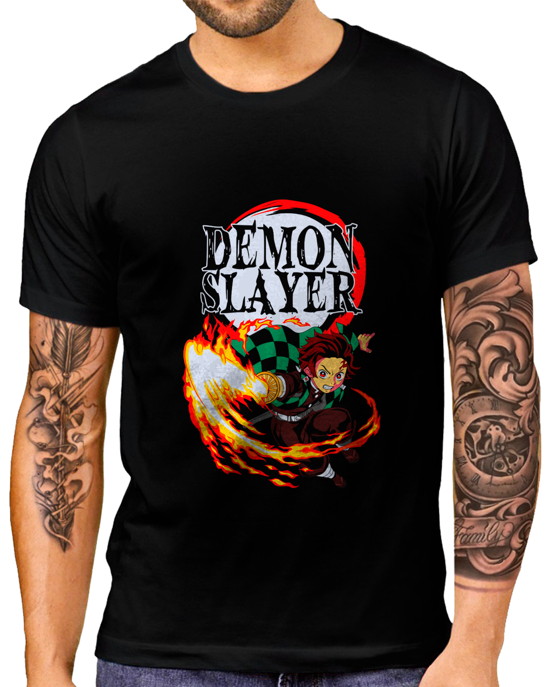 Nome do produto: T-Shirt Masculino Demon Slayer