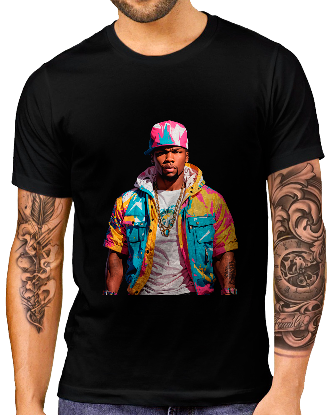 Nome do produto: T-Shirt Masculino 50 Cent