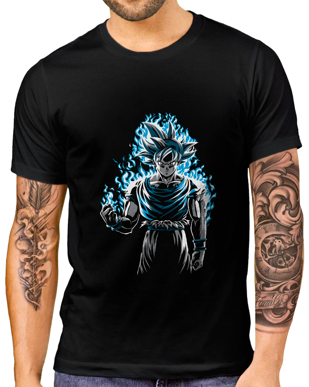Nome do produto: T-Shirt Masculino Goku Instinto Superior