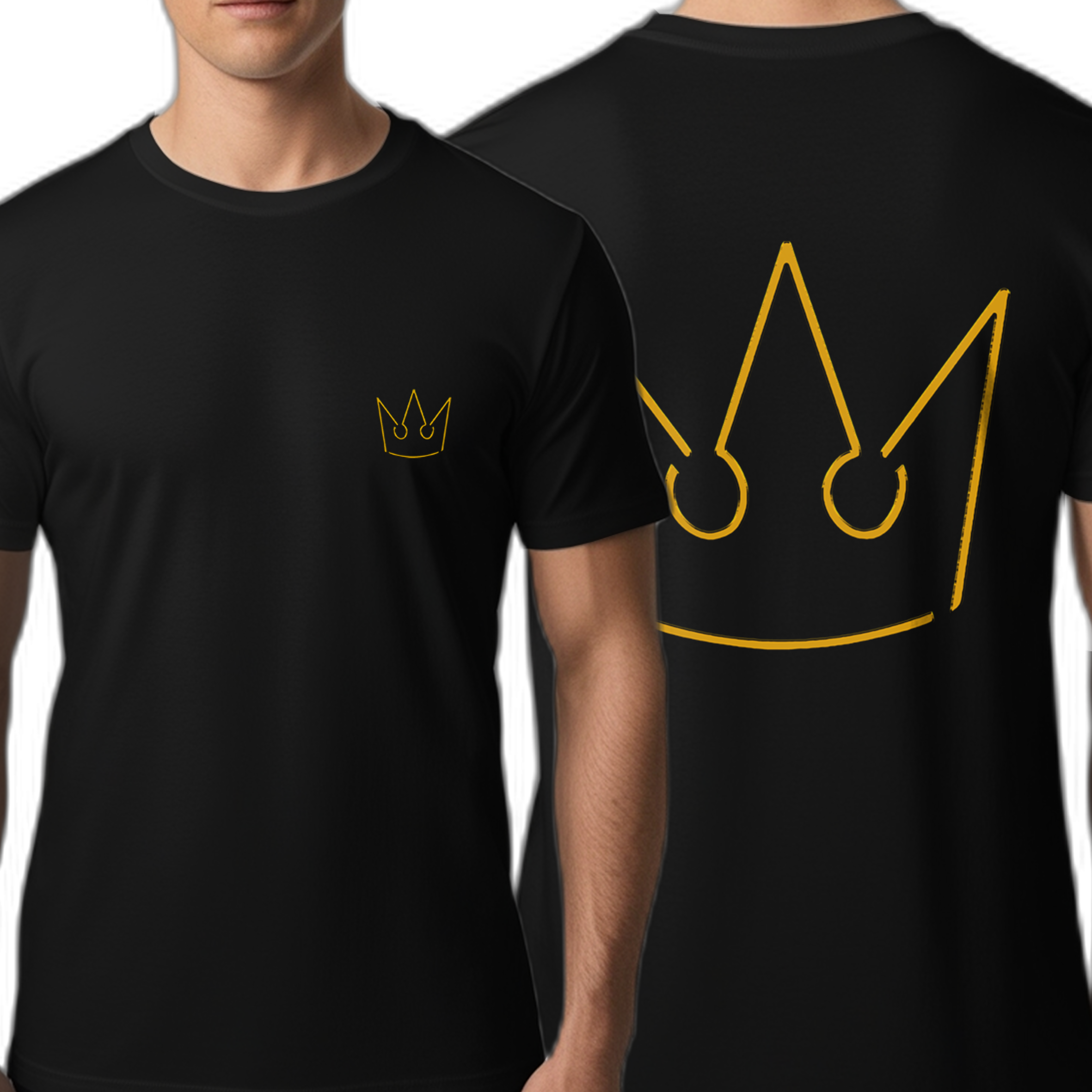 Nome do produto: T-Shirt Masculino Coroa de Ouro