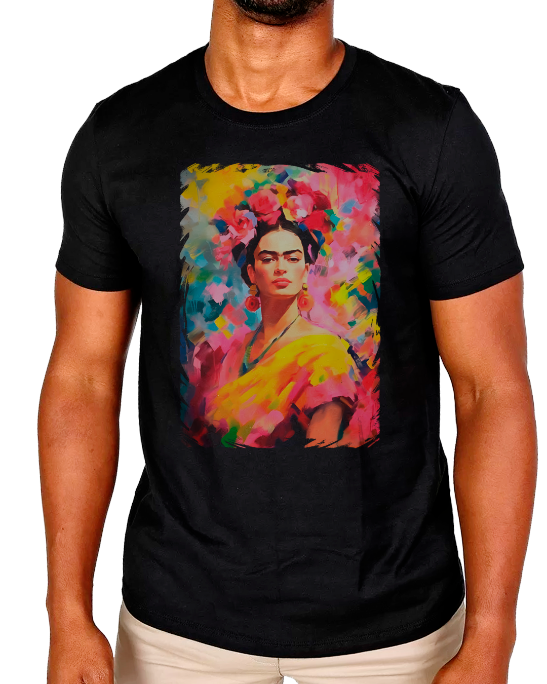 Nome do produto: T-Shirt Masculino Frida Pintura