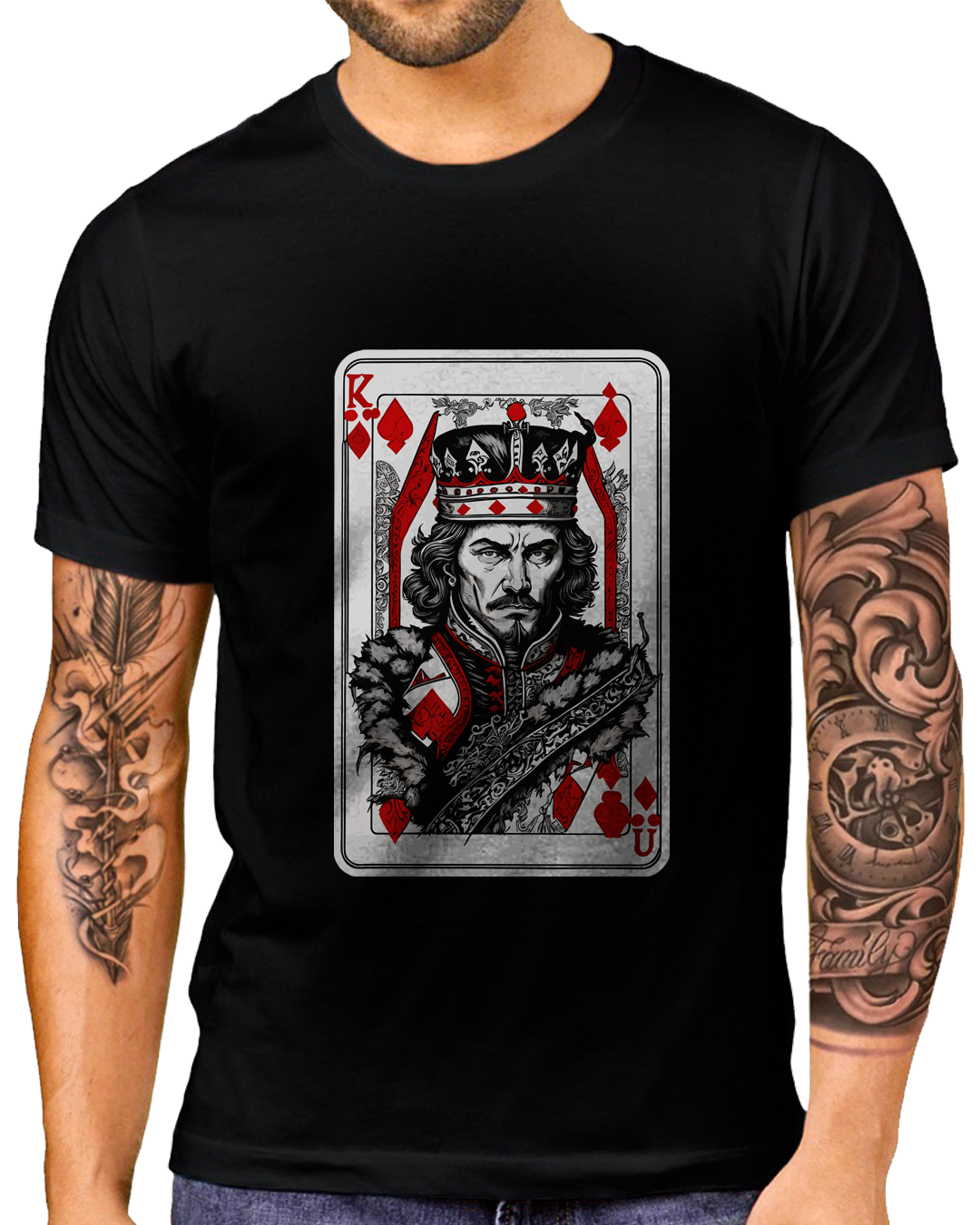 Nome do produto: T-Shirt Masculino Carta Rei