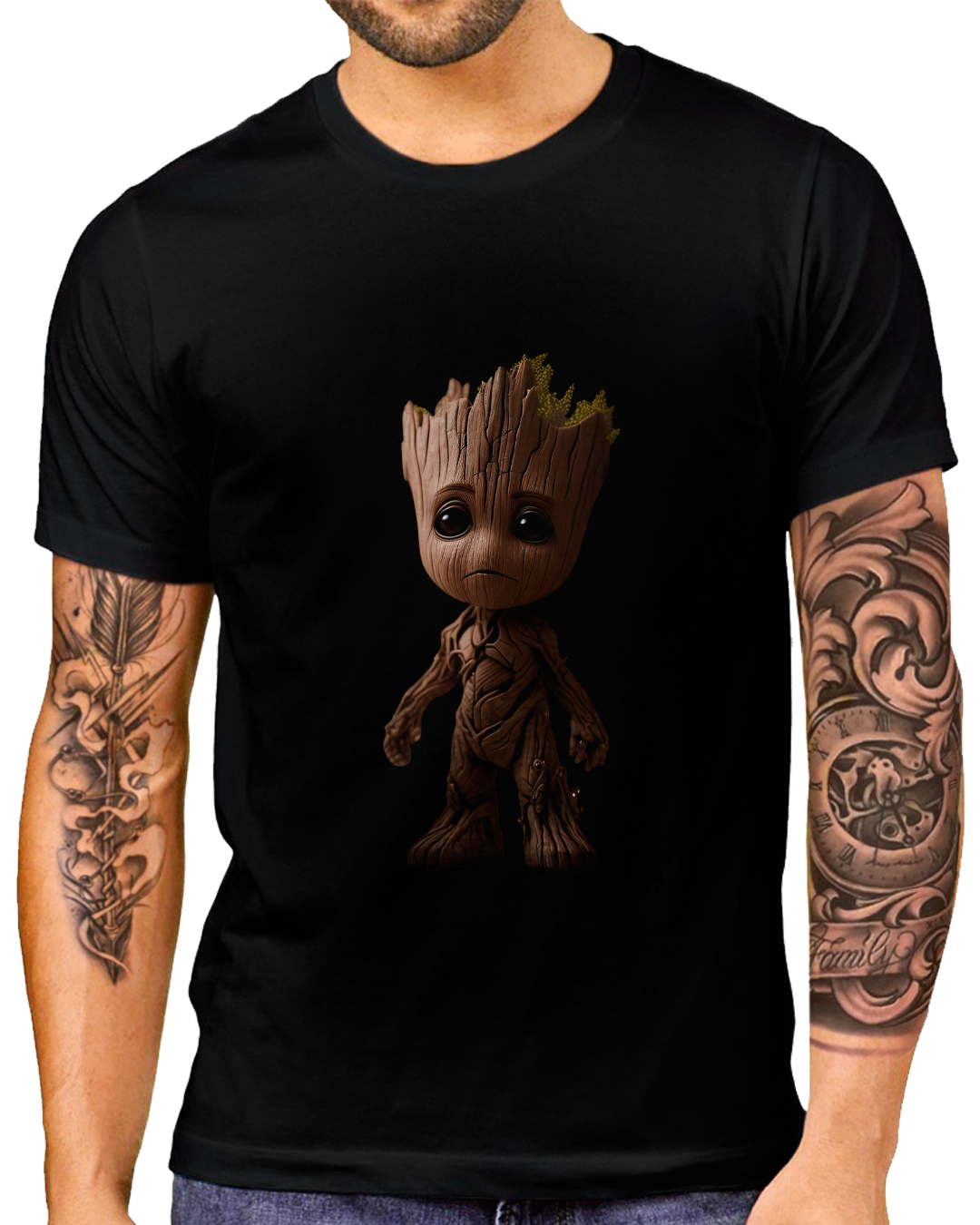 Nome do produto: T-Shirt Masculino Baby Groot