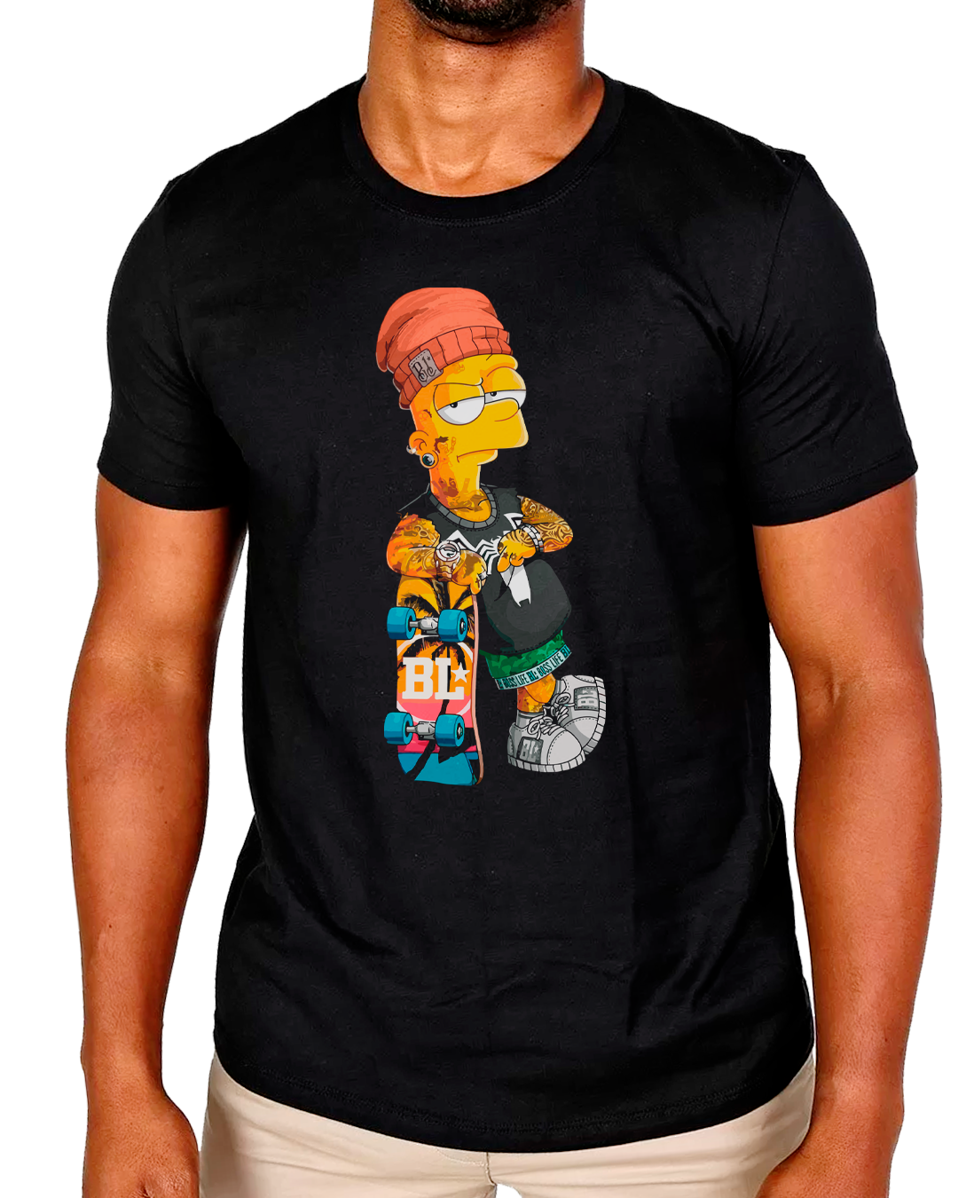 Nome do produto: T-Shirt Masculino Bart Simpson