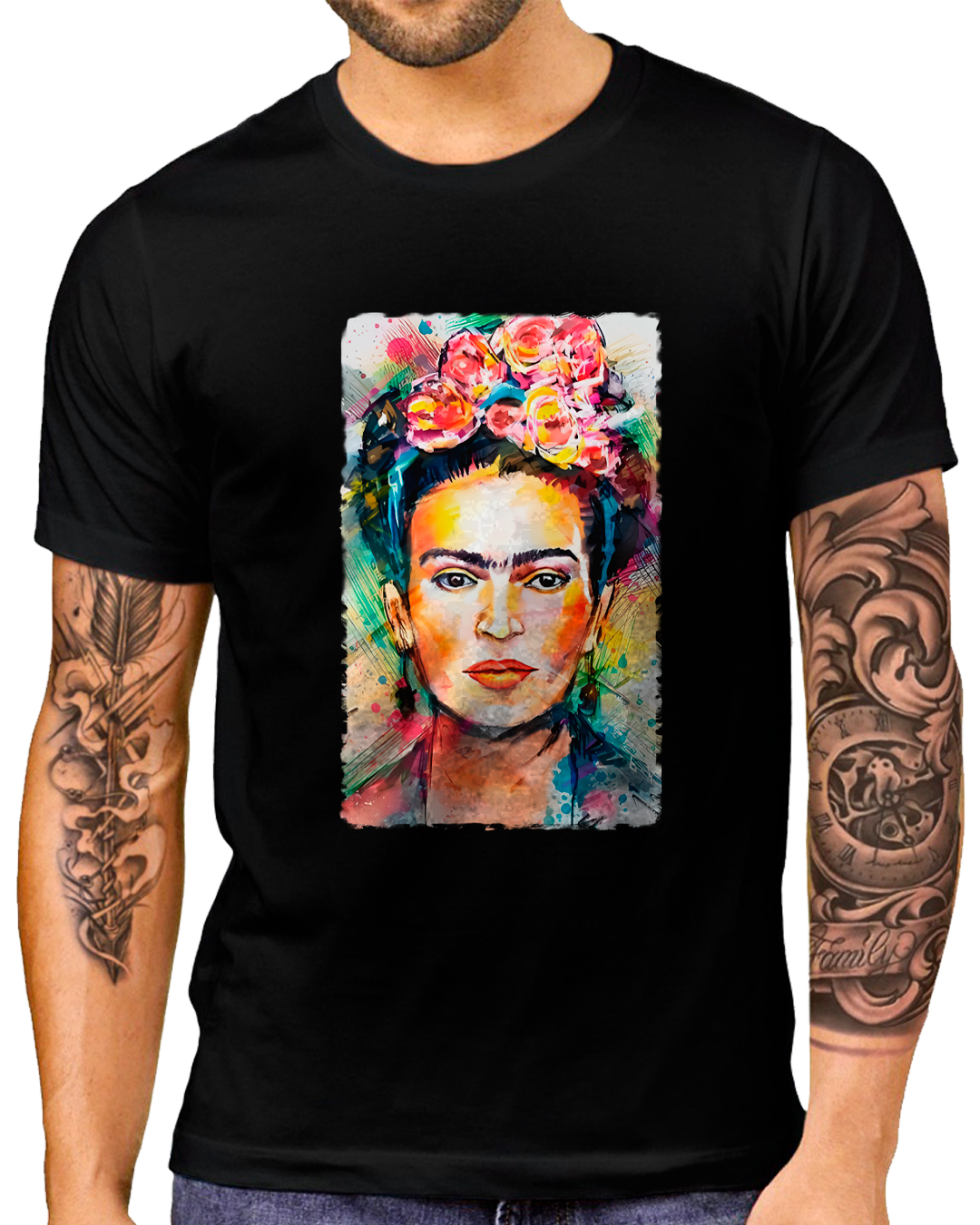 Nome do produto: T-Shirt Masculino Frida Arte
