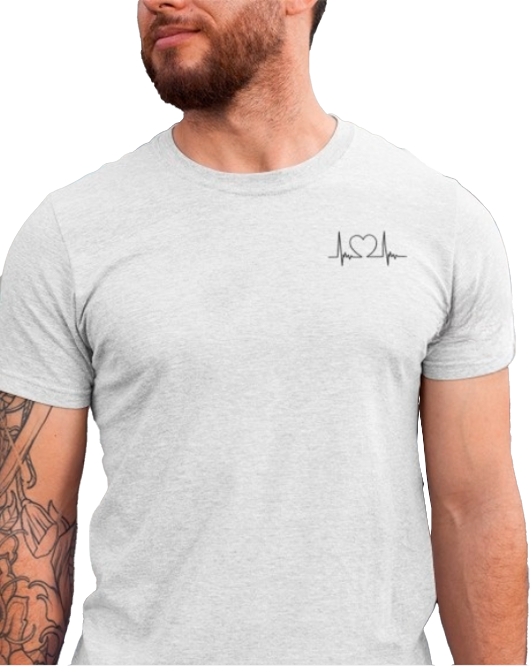 Nome do produto: T-Shirt Masculino Batimento Coração