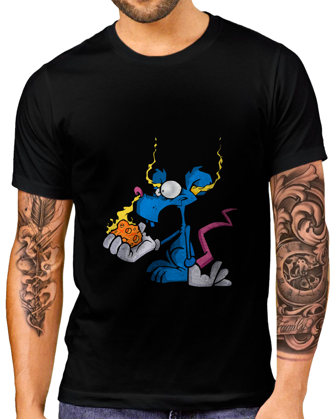 Nome do produto: T-Shirt Masculino Rato Style