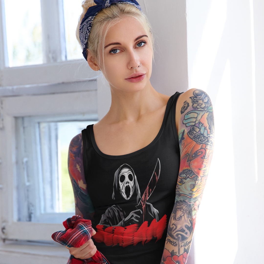 Nome do produto: Regata Scream: O Estilo Assustador do Lendário Fantasma