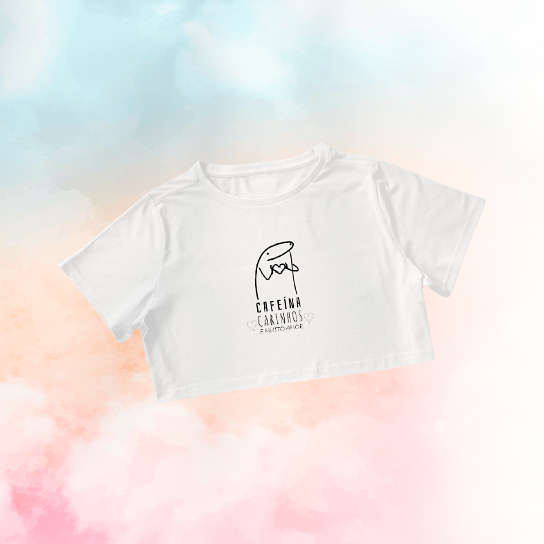 Nome do produto: Cropped Aconchego: Muito Amor no Café da Manhã