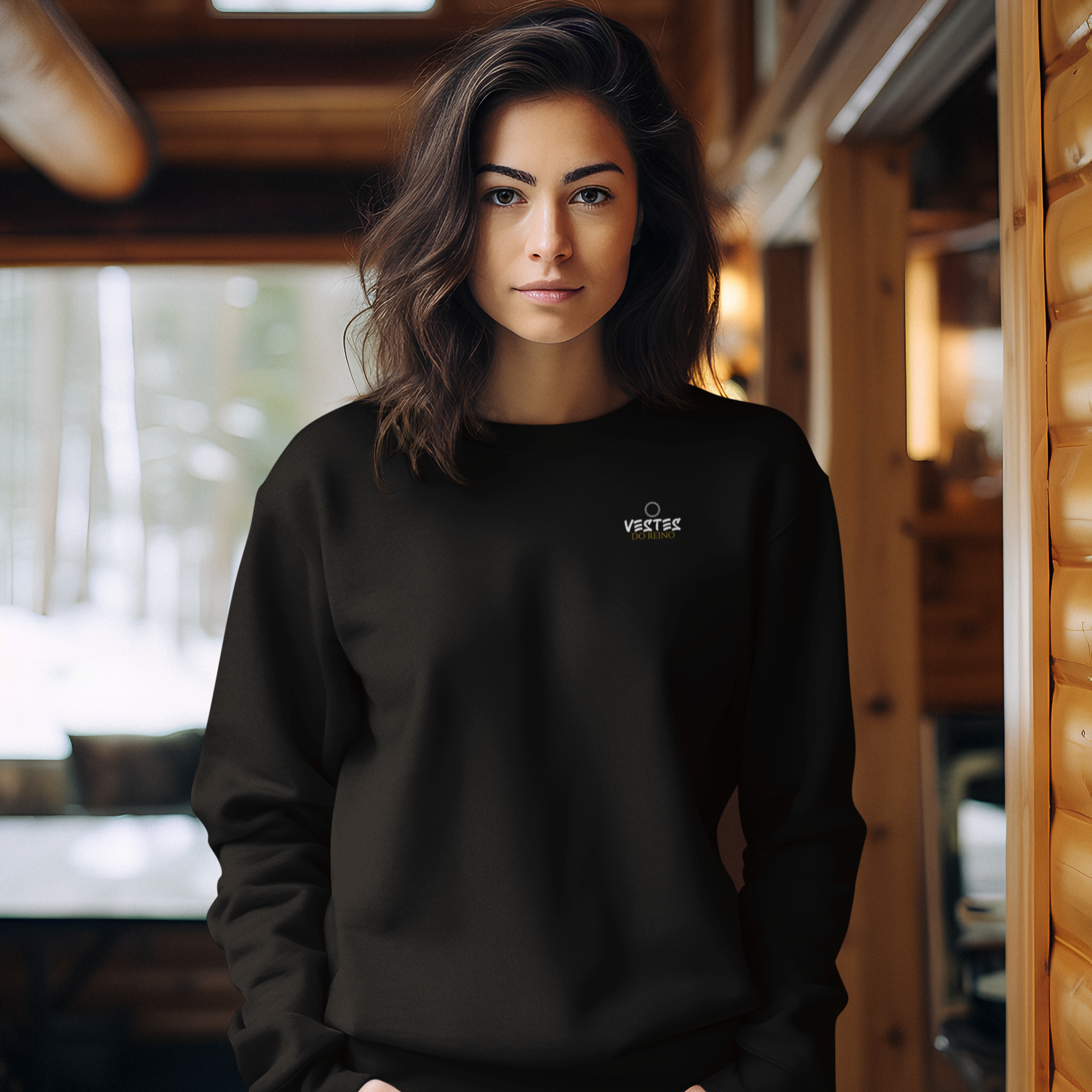 Nome do produto: BLUSÃO MINIMALISTA - VESTES DO REINO (PRETO)