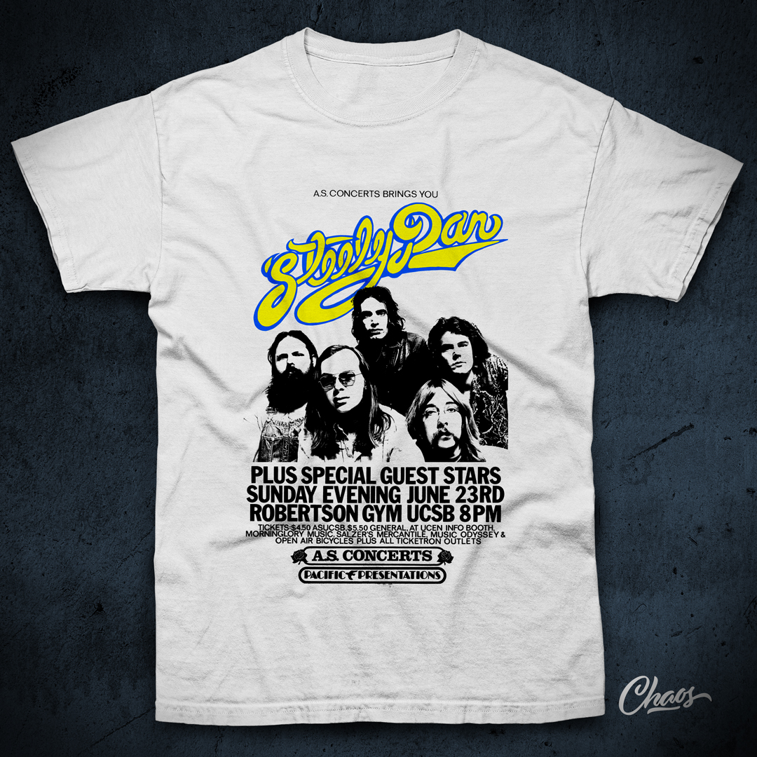Nome do produto: Camiseta Steely Dan Concert