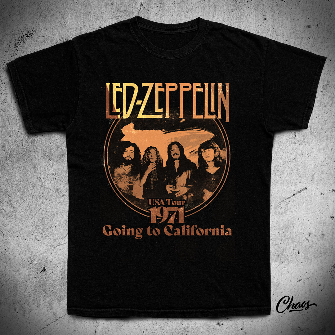 Nome do produto: Camiseta Led Zeppelin USA Tour 1971