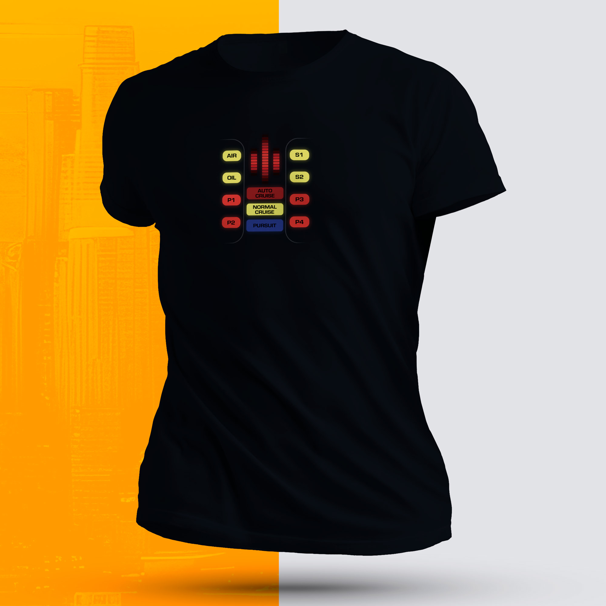 Nome do produto: Camisa Painel K.I.T.T. -  Ícones 80