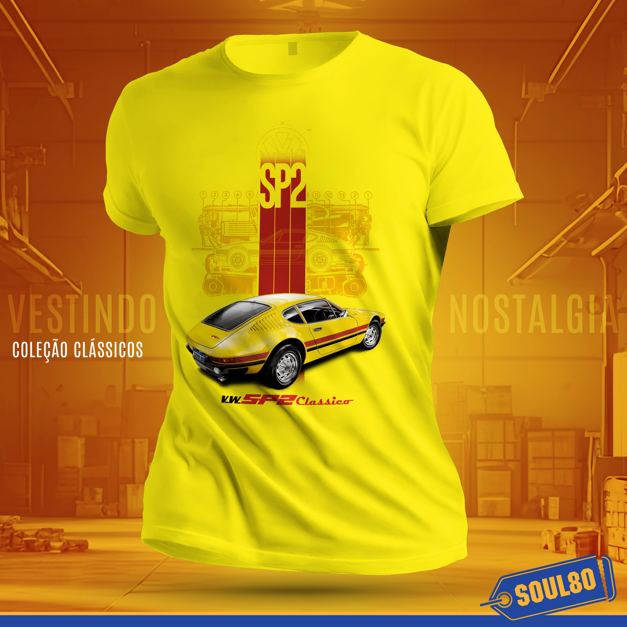 Nome do produto: Camiseta VWSP2 - Coleção Clássicos Turbo