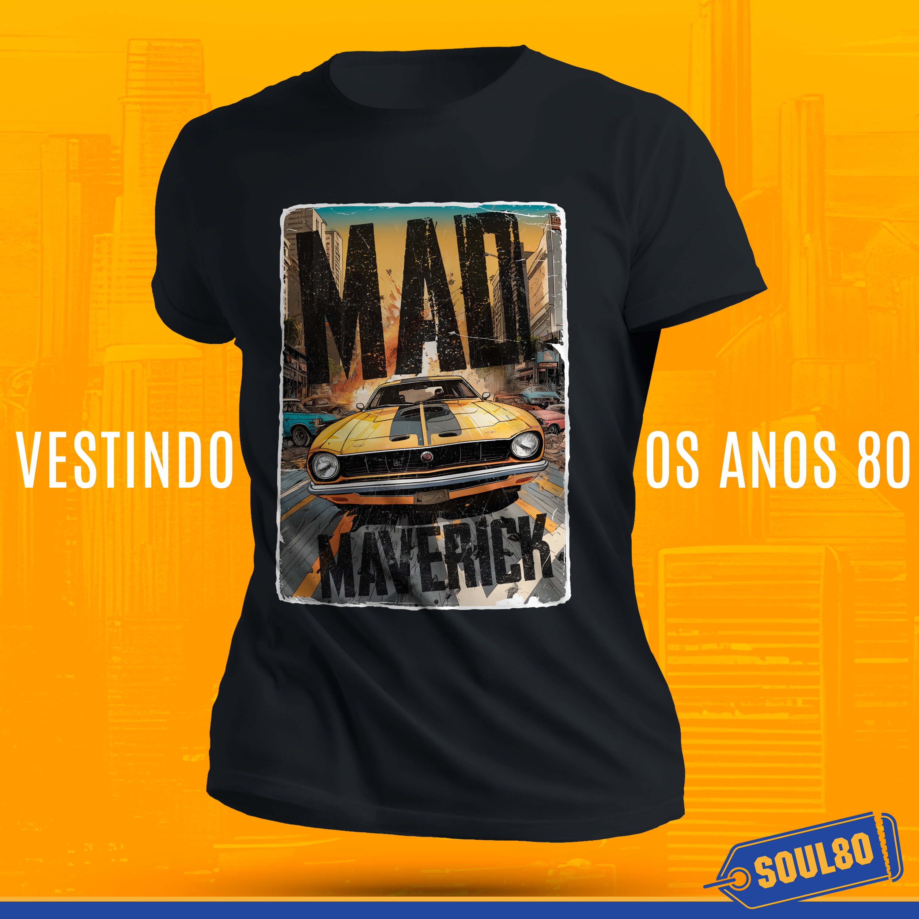Nome do produto: Camiseta Mad Maverick - Coleção Clássicos Turbo