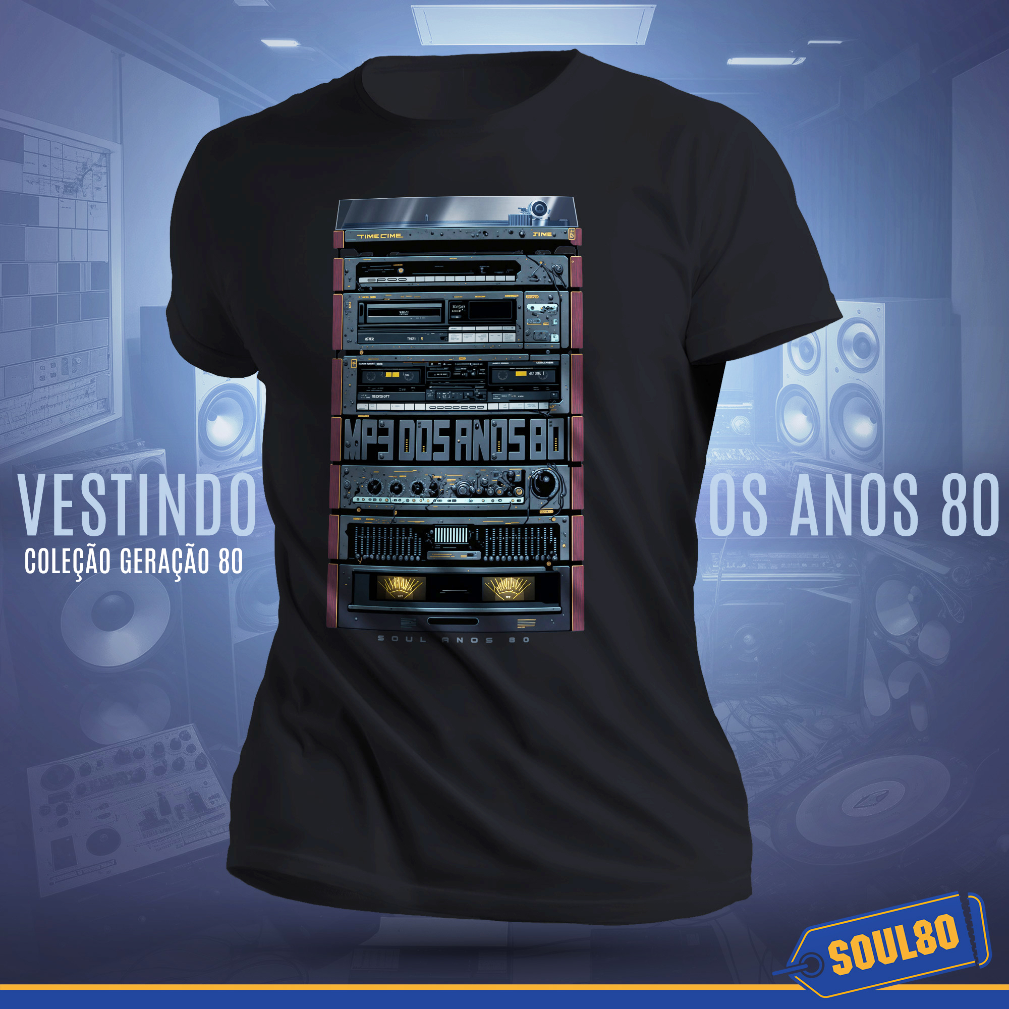 Nome do produto: Camiseta Rertrô Stereo System 