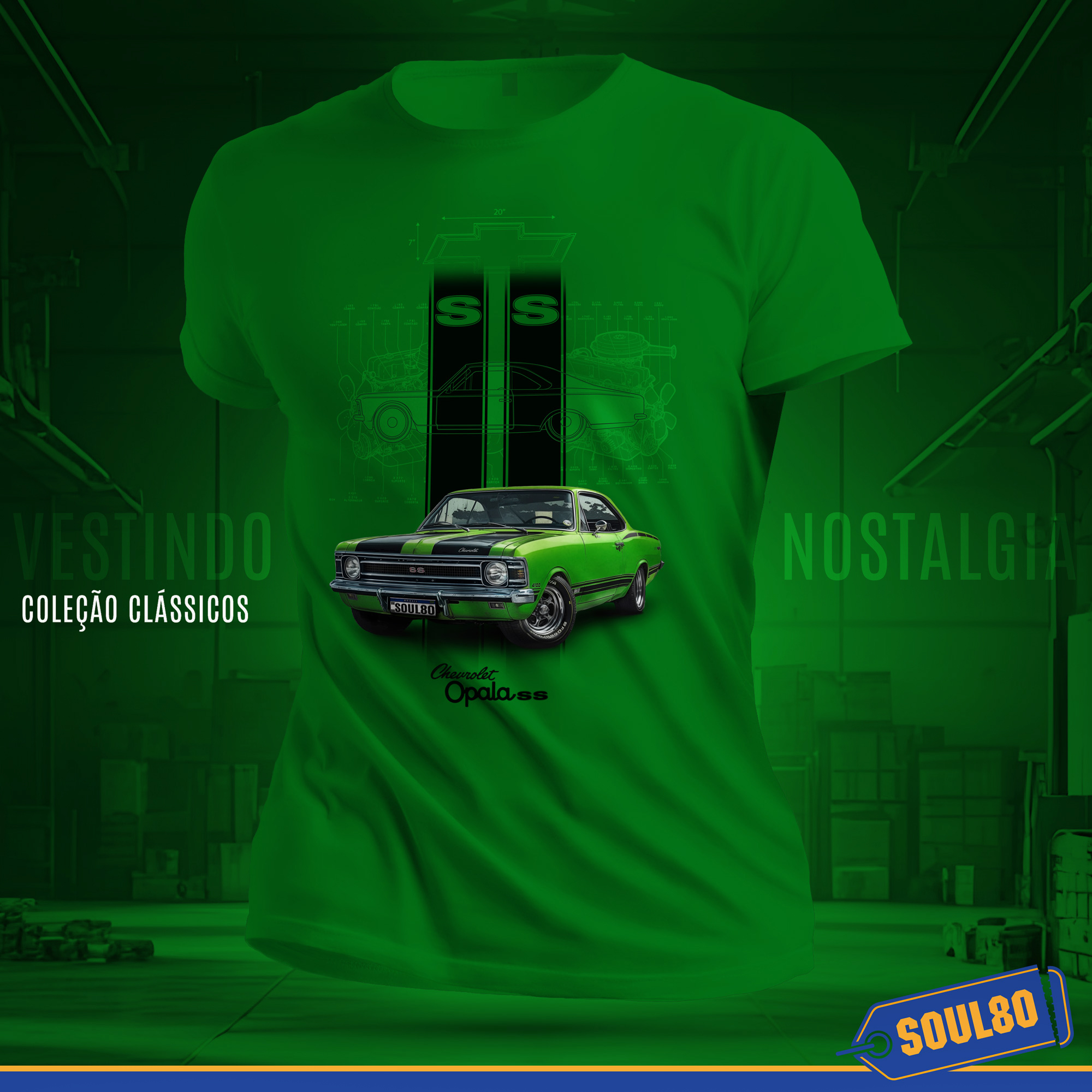 Nome do produto: Camiseta Opala SS - Coleção Clássicos Turbo