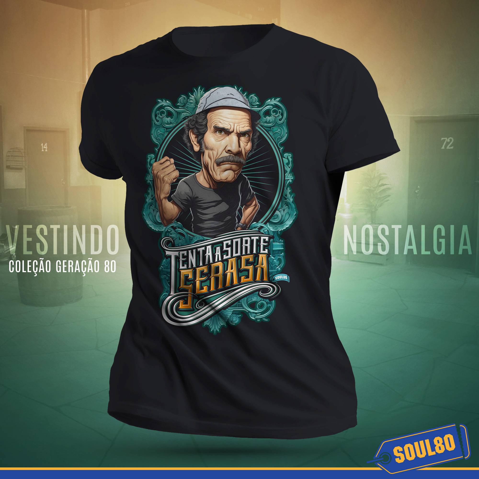 Nome do produto: Camisa Seu Madruga - Geração Anos 80