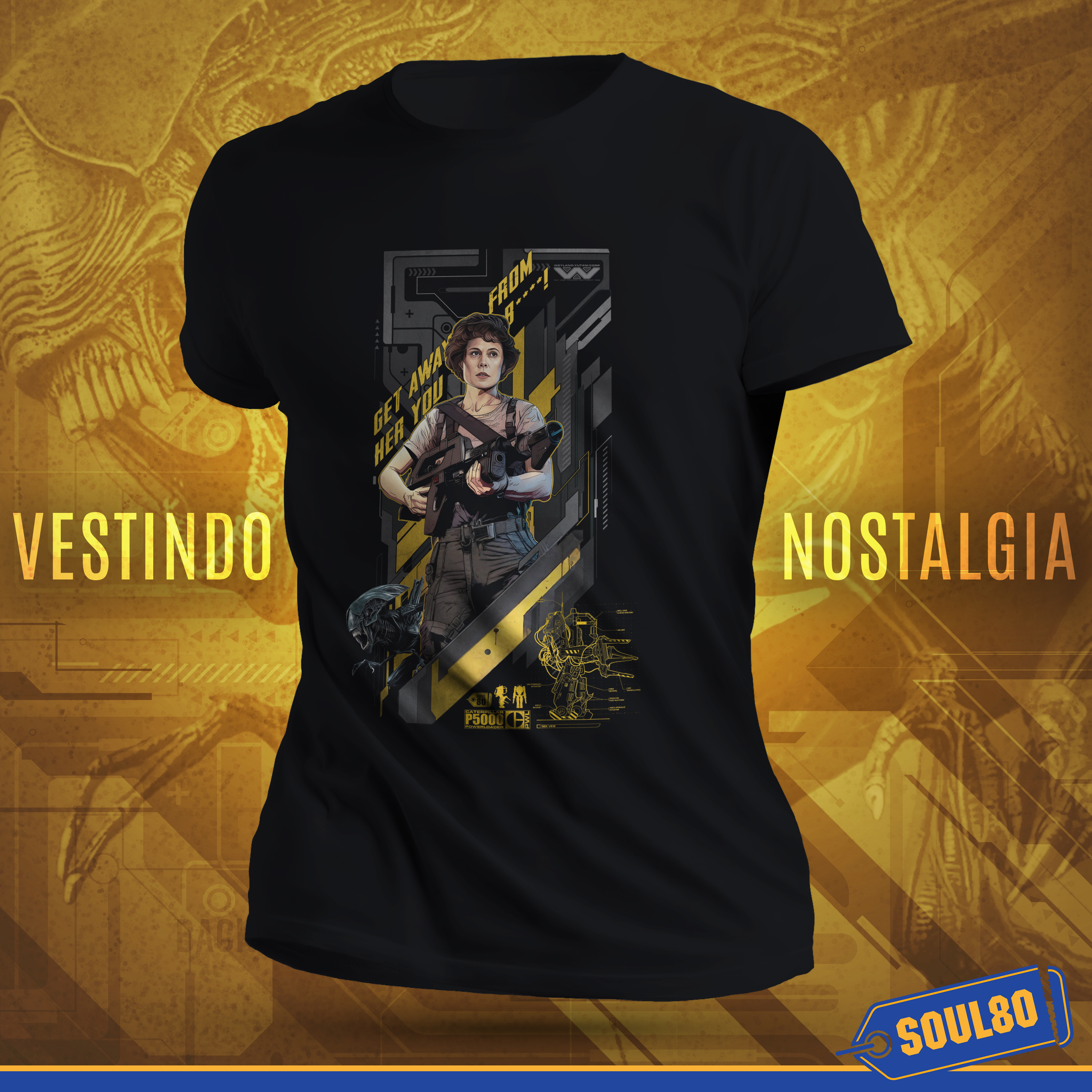 Nome do produto: Camiseta Ripley, Instinto Materno - Coleção Herois 80
