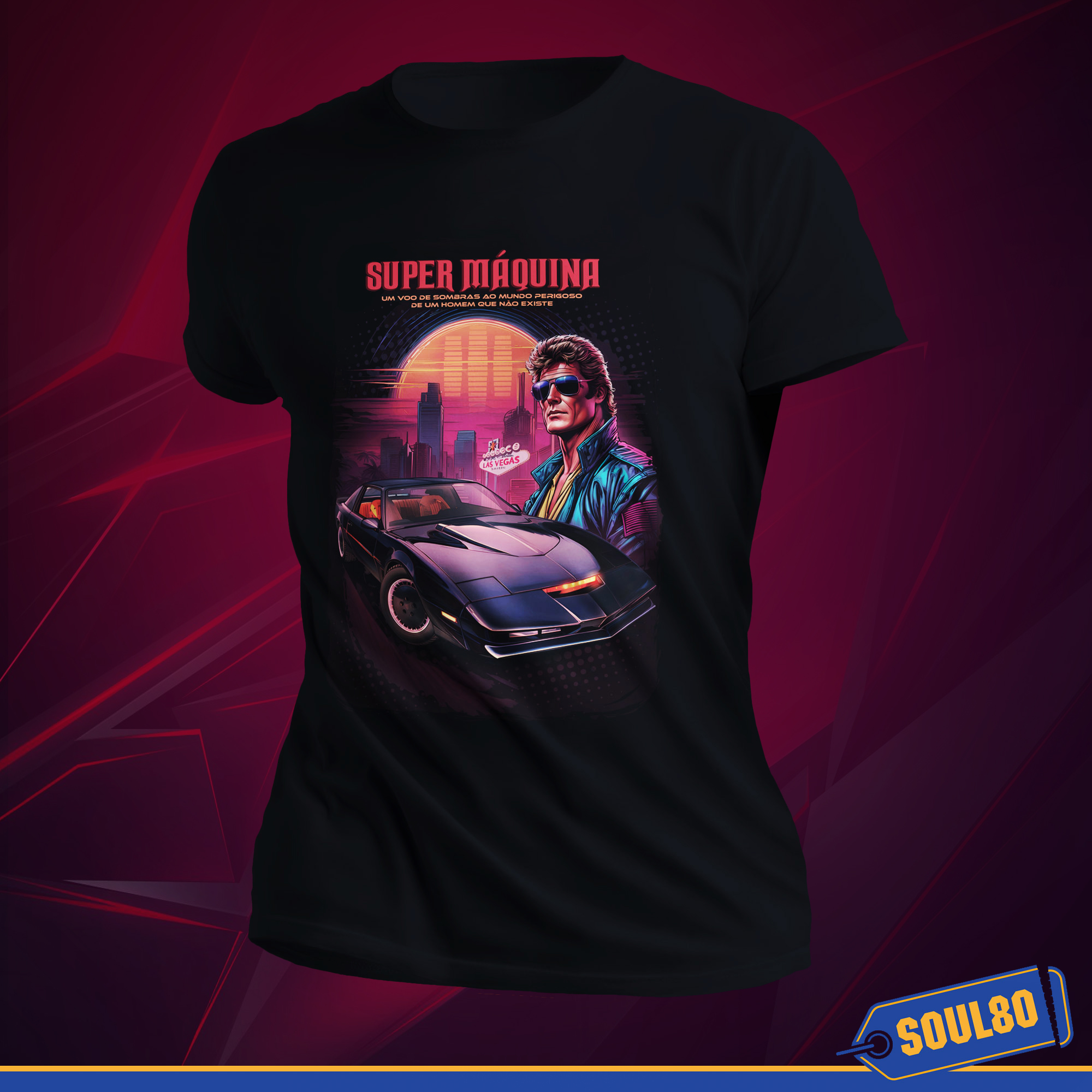 Nome do produto: Camisa K.I.T.T. Super Máquina - Séries Nostalgia