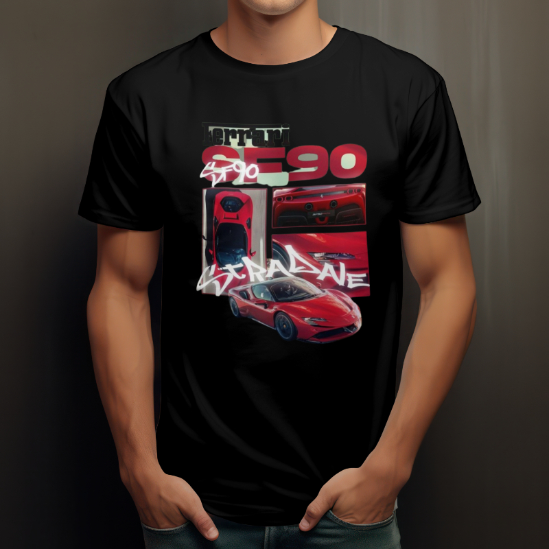 Nome do produto: CAMISA PIMA UNISSEX FERRARI
