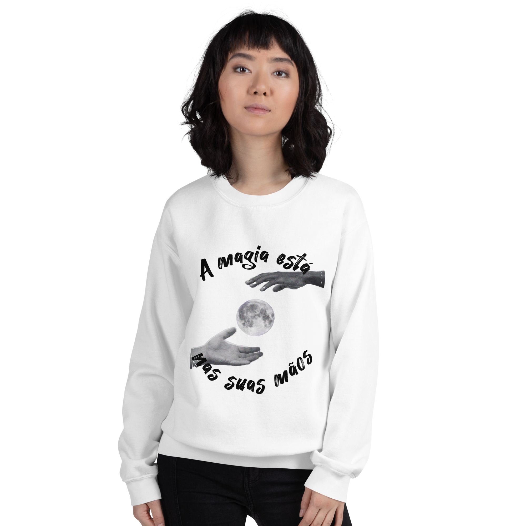 Nome do produto: Moletom - A magia está nas suas mãos 