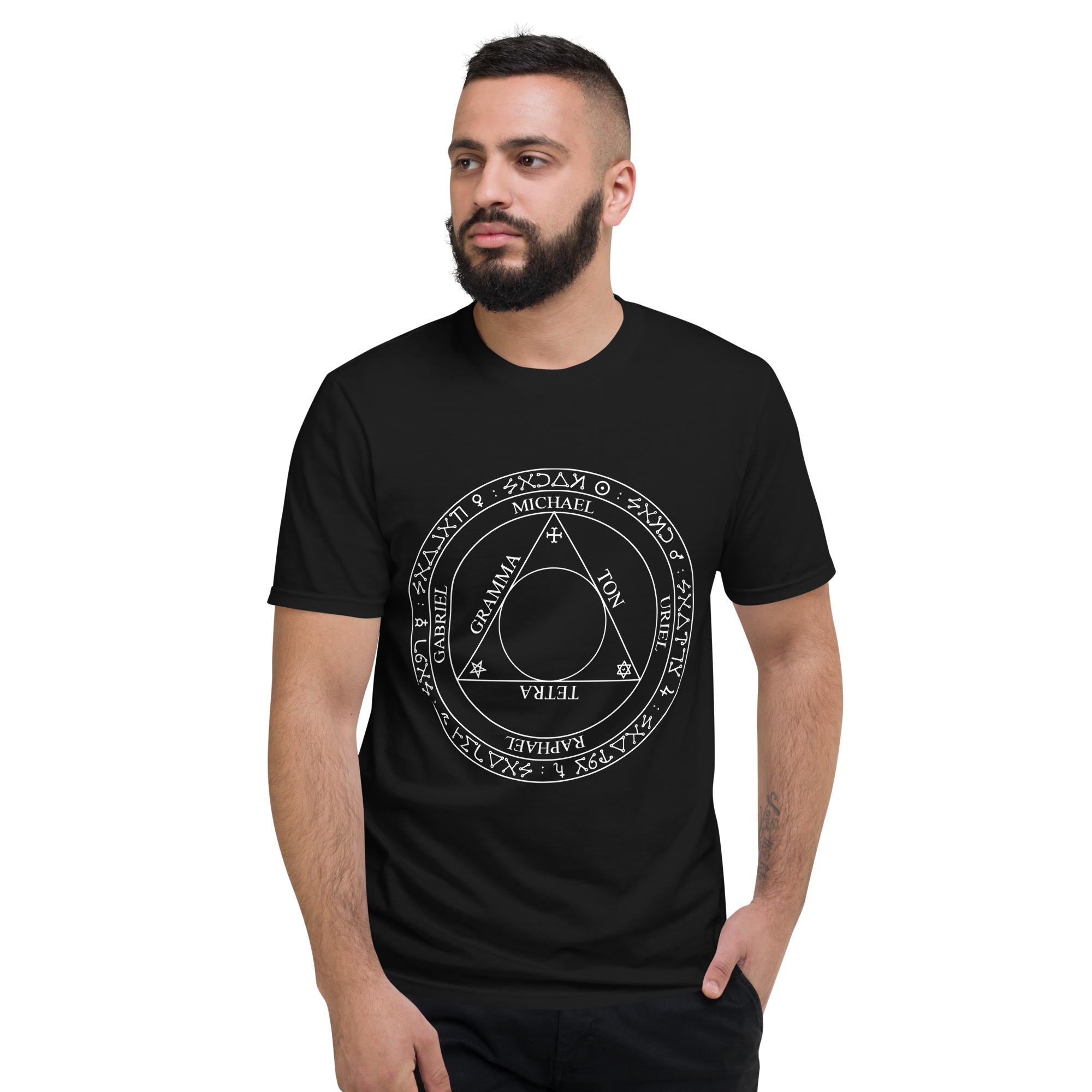 Nome do produto: Camiseta Goétia -  Tábua da Arte de Trithemius 