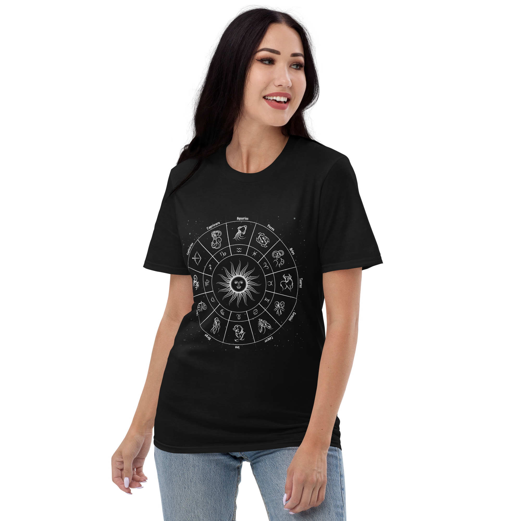 Nome do produto: Camiseta - Círculo do Zodíaco com signos do horóscopo